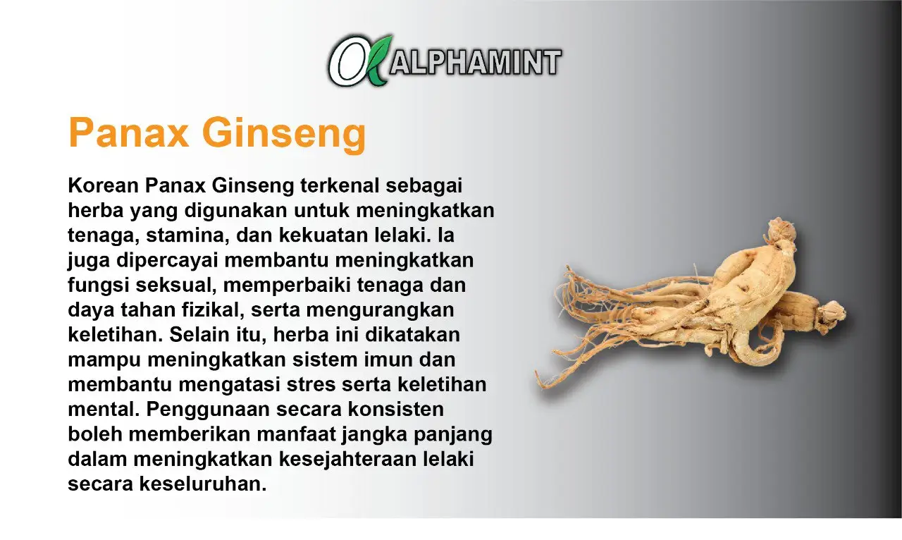 ALPHAMINT ODF FILM 7 PANAX GINSENG